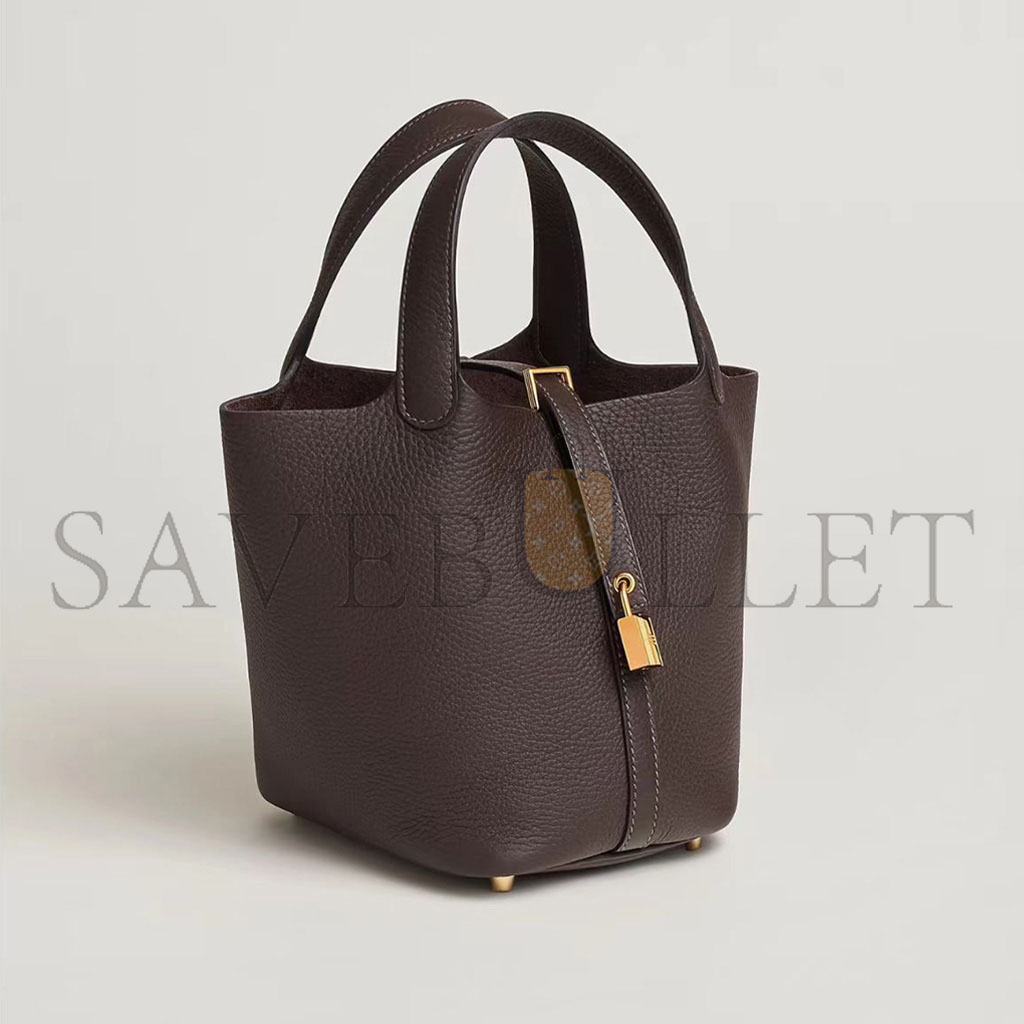 H**mes master picotin lock 18 taurillon clemence h077913cc46 (18*18*13cm)